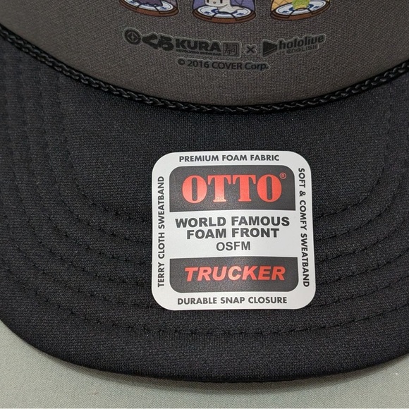 Kura Sushi x Hololive Promo Trucker Snapback Hat Ina Gigi Kronii NEW - Picture 9 of 9